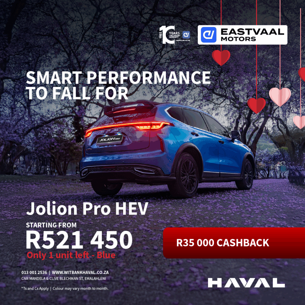 Smart Performance Havaal Jolion Pro HEV from Eastvaal Motors