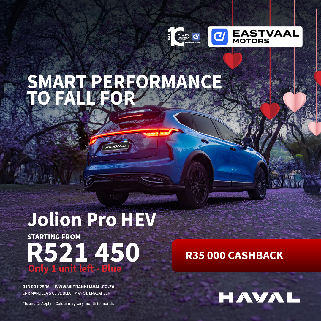 Smart Performance Havaal Jolion Pro HEV from Eastvaal Motor City Witbank Haval