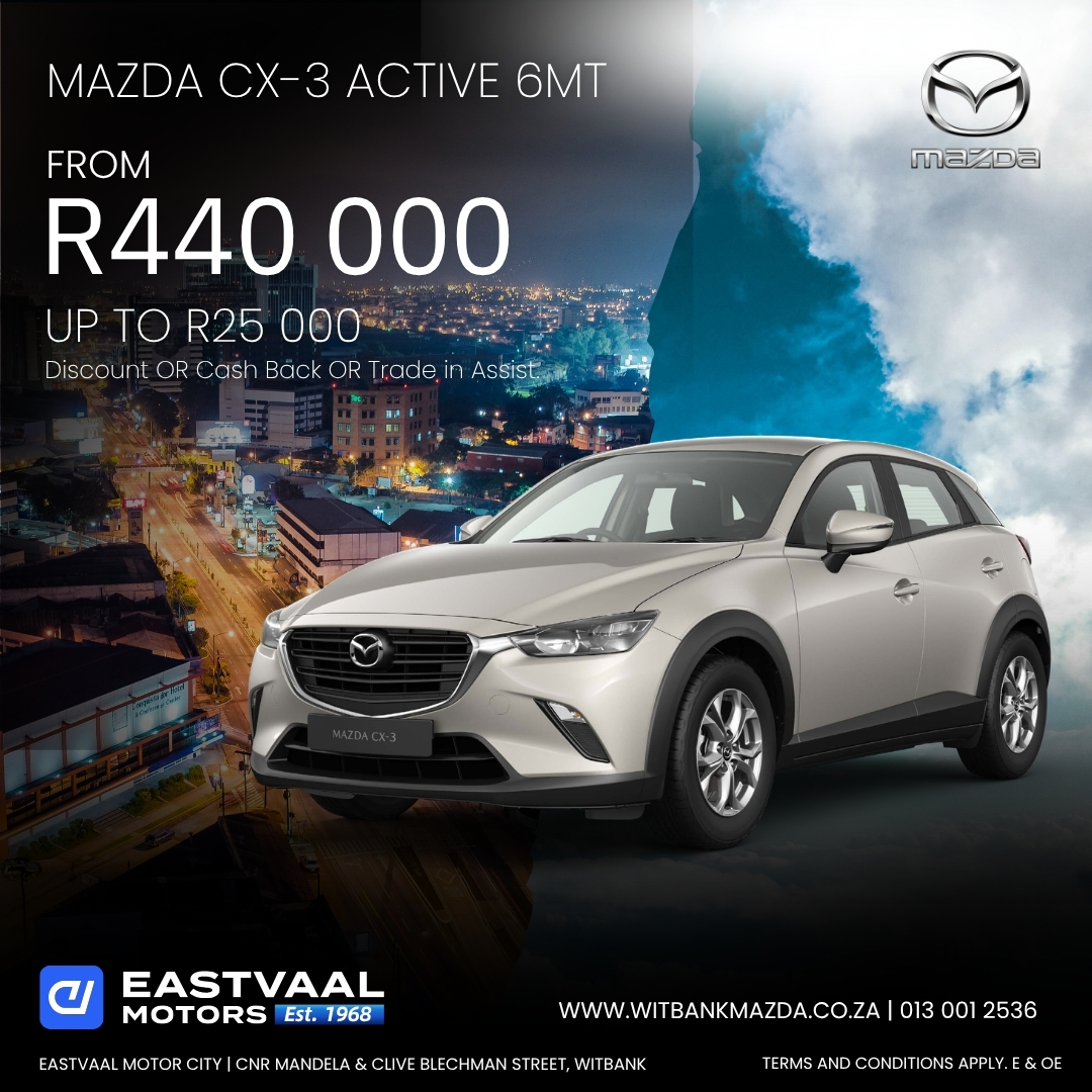 Unlock April Elegance – Discover the Elite Side of Mazda. from Eastvaal Motor City Witbank Mazda