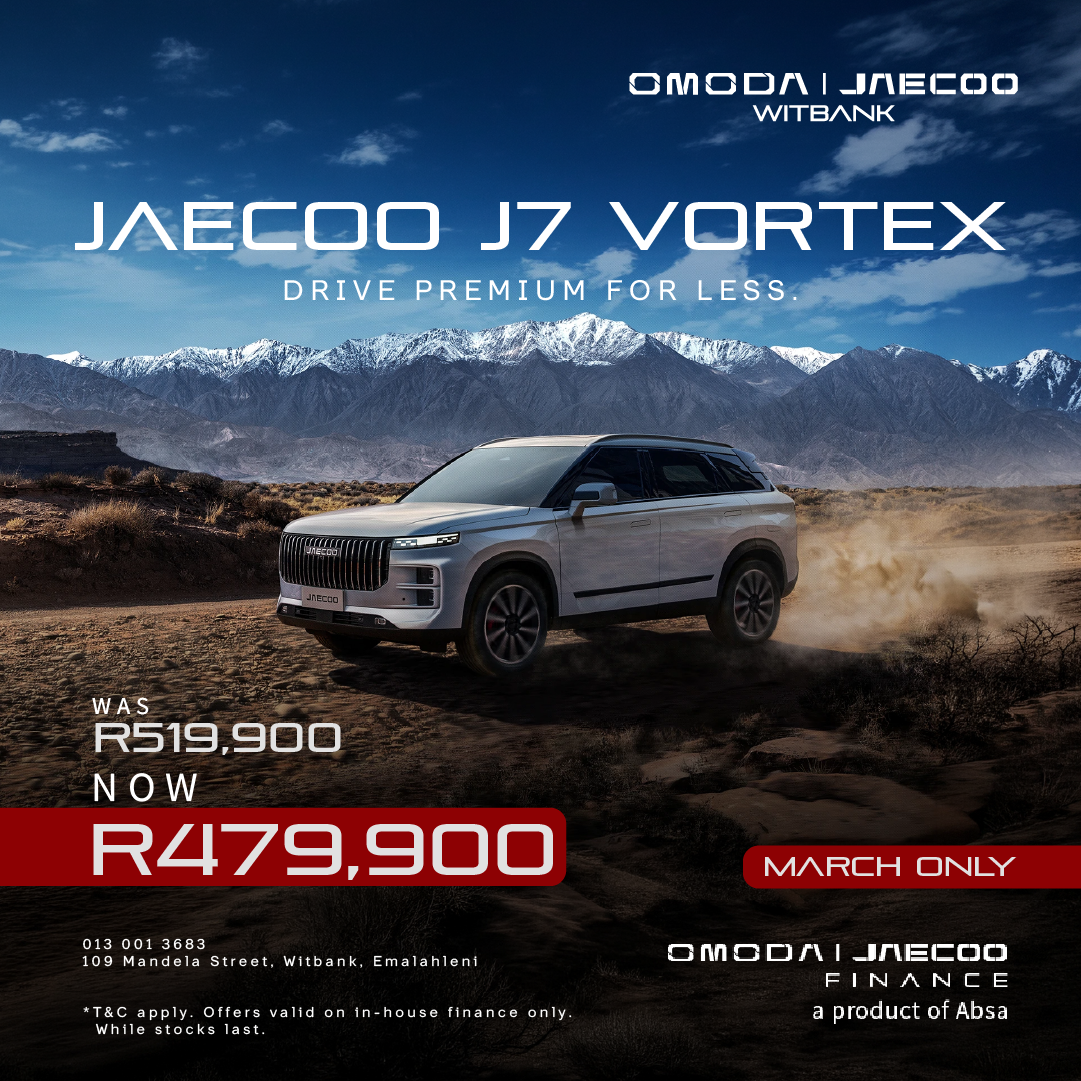 Jaecoo J7 Vortex from OMODA | JAECOO Witbank