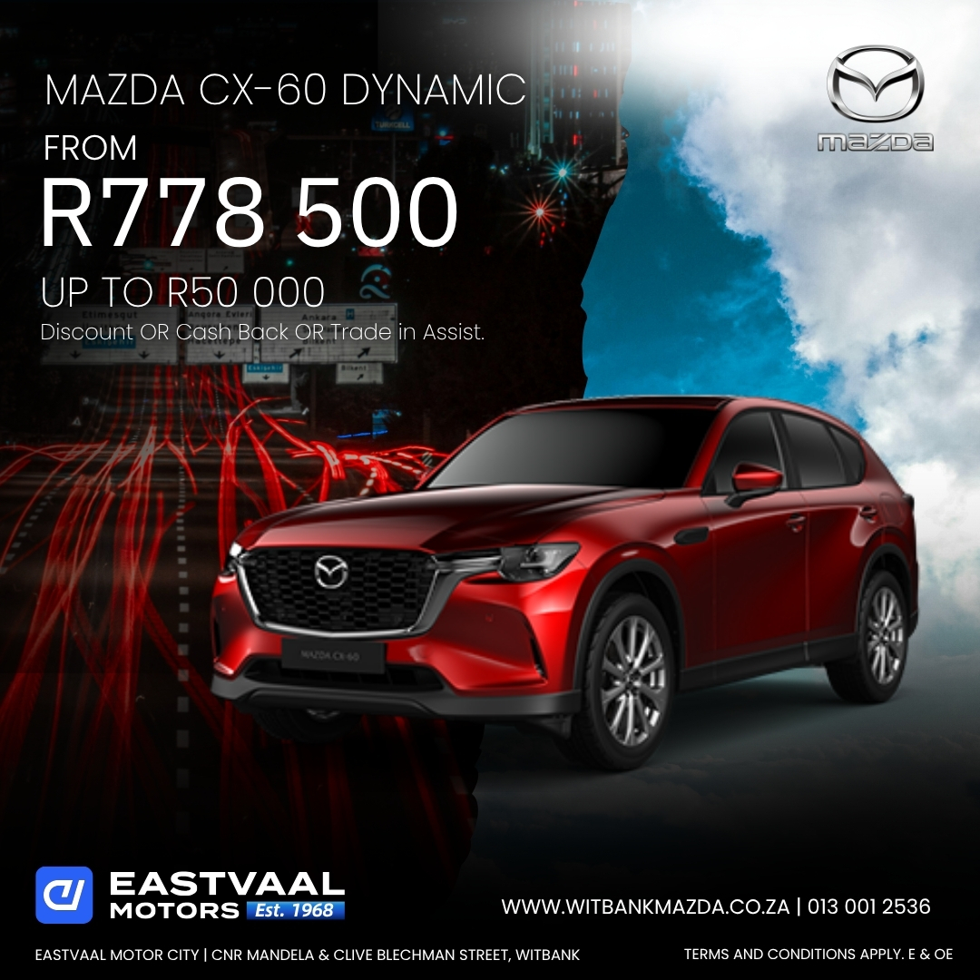 April’s Finest Drives Start with Mazda – Pure. Premium. Pleasure. from Eastvaal Motor City Witbank Mazda