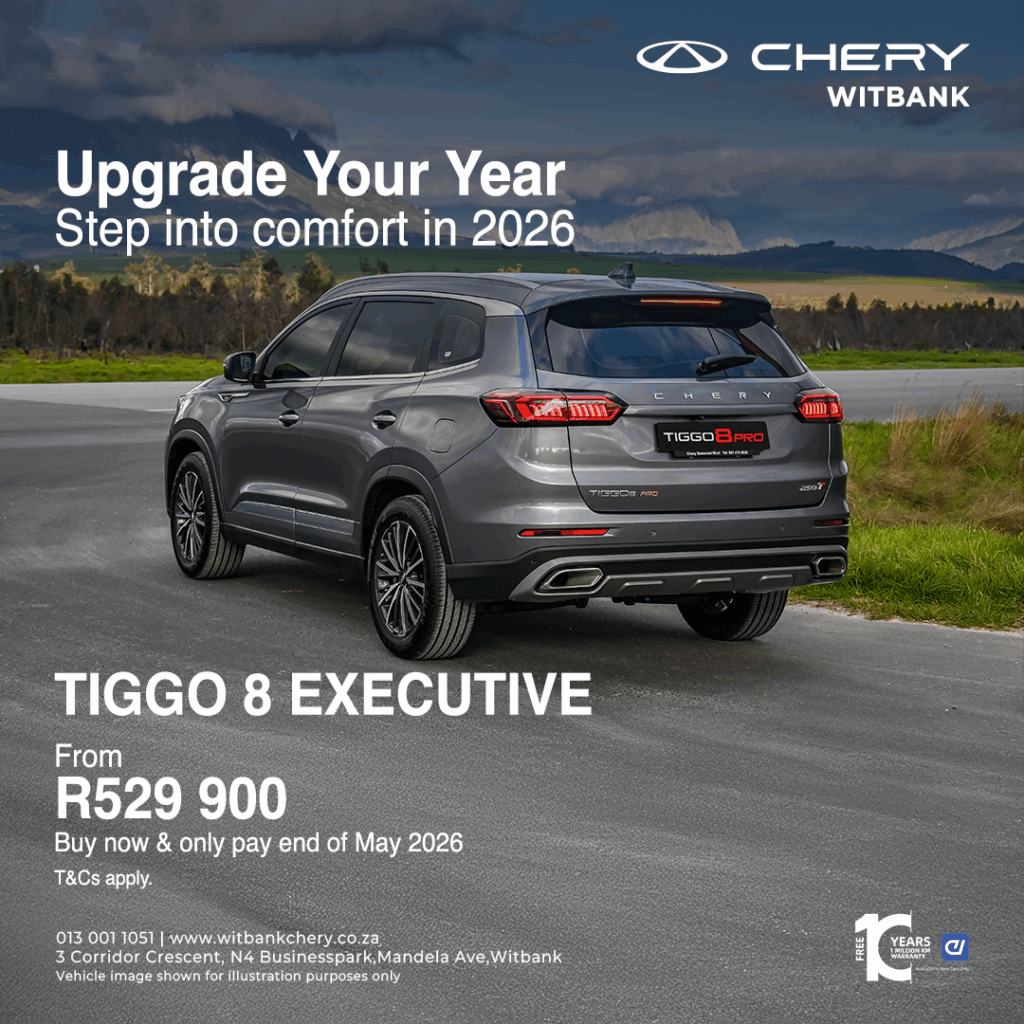 upgrade your year.  Tiggo 8 Executive. from Eastvaal Motors