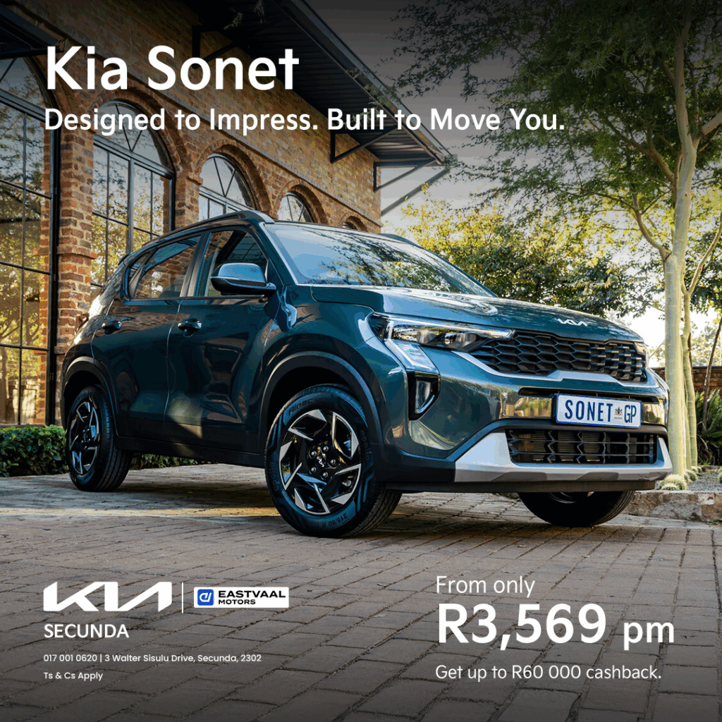 Designed to impress.  Kia Sonet from Eastvaal Motors
