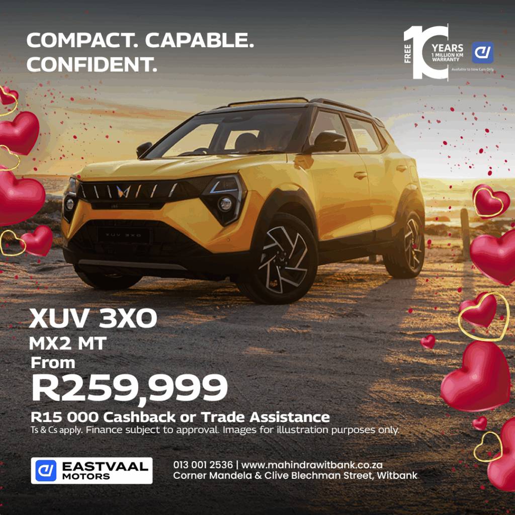 Compact. Capable. Confident.  Mahindra XUV from Eastvaal Motors