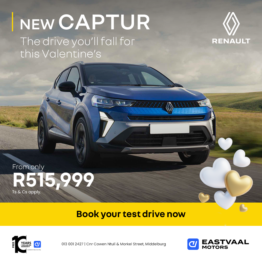 New Renault Captur from Eastvaal Middelburg Renault