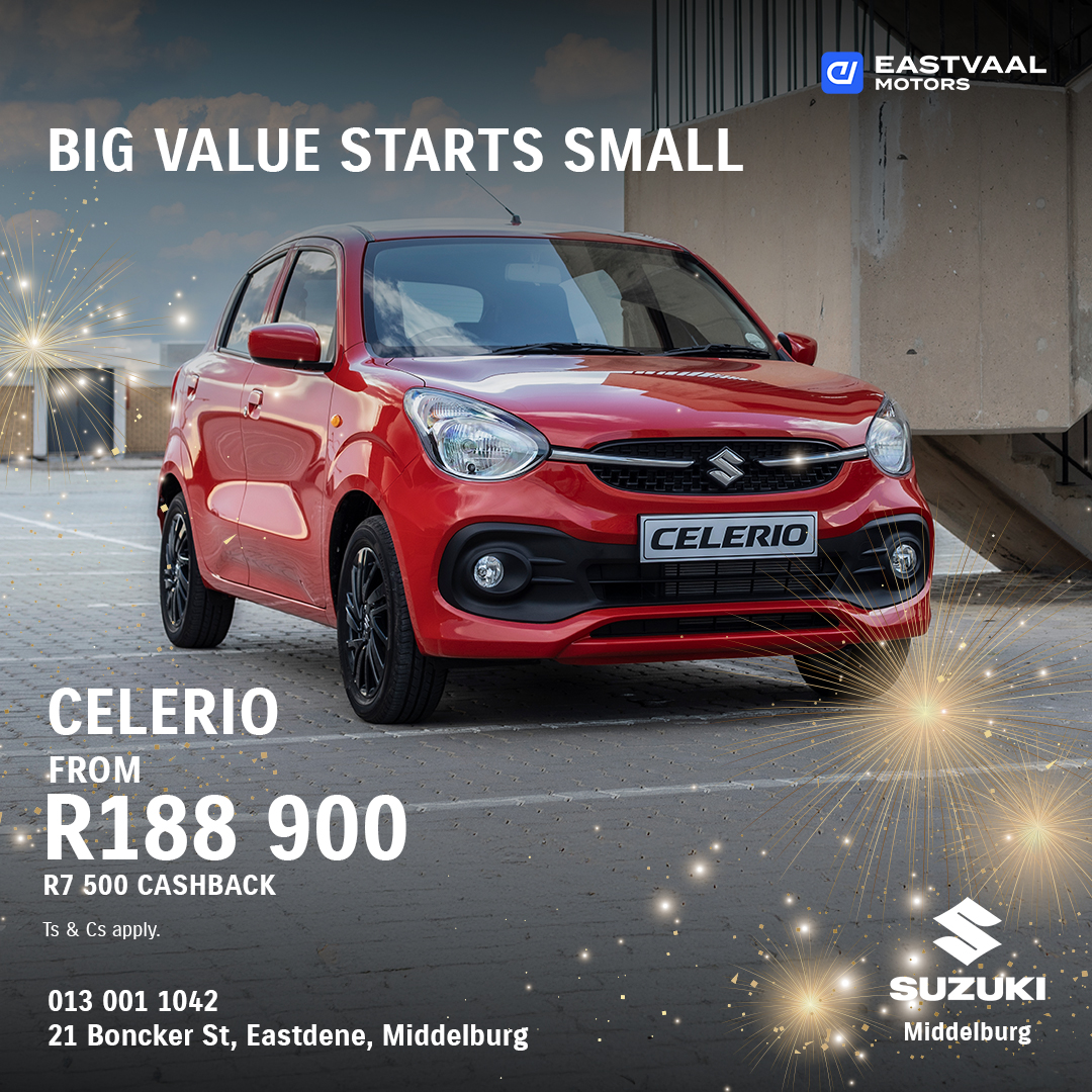 big value starts small. Suzuki Celerio from Suzuki Middelburg