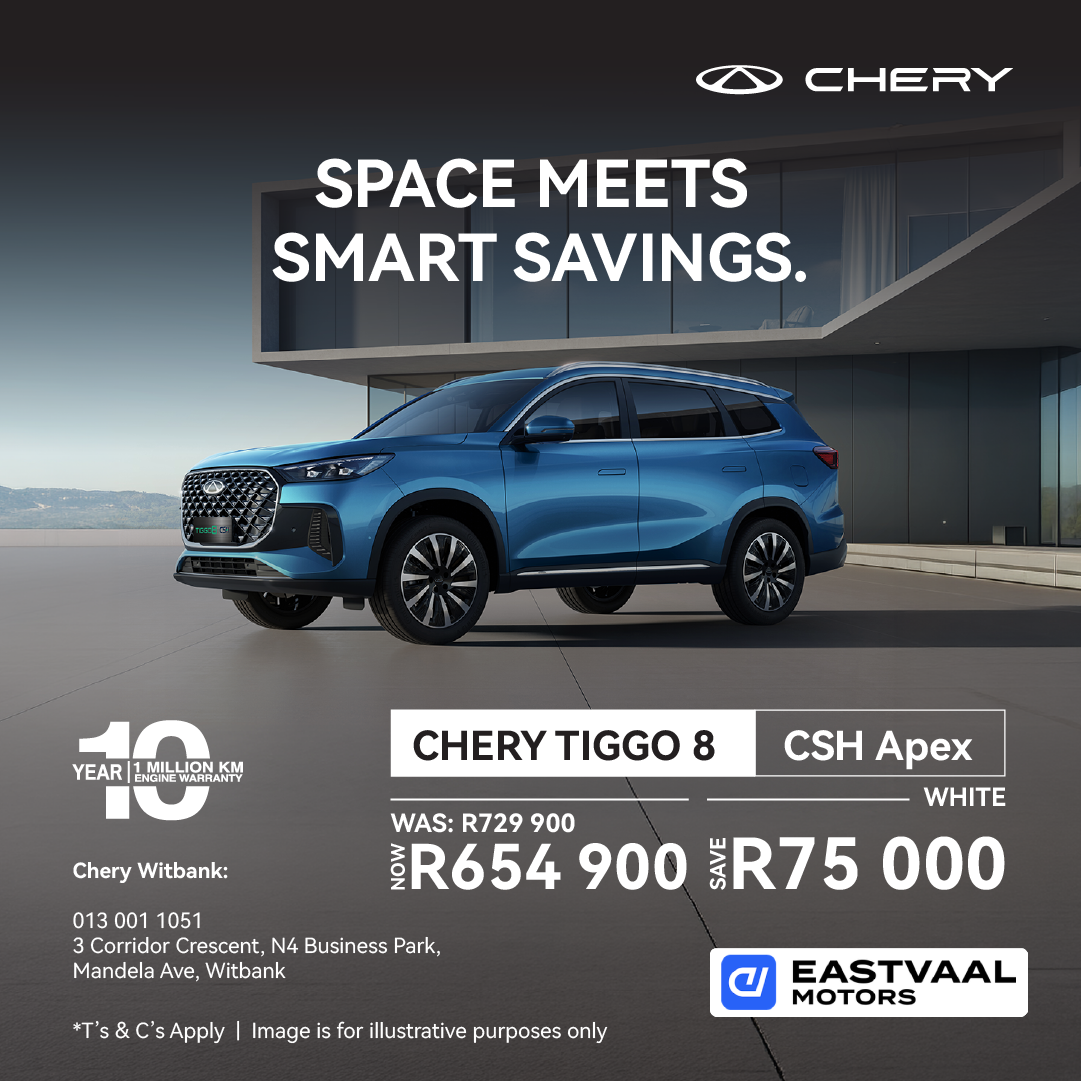 Tiggo 8 CSH from Chery Witbank
