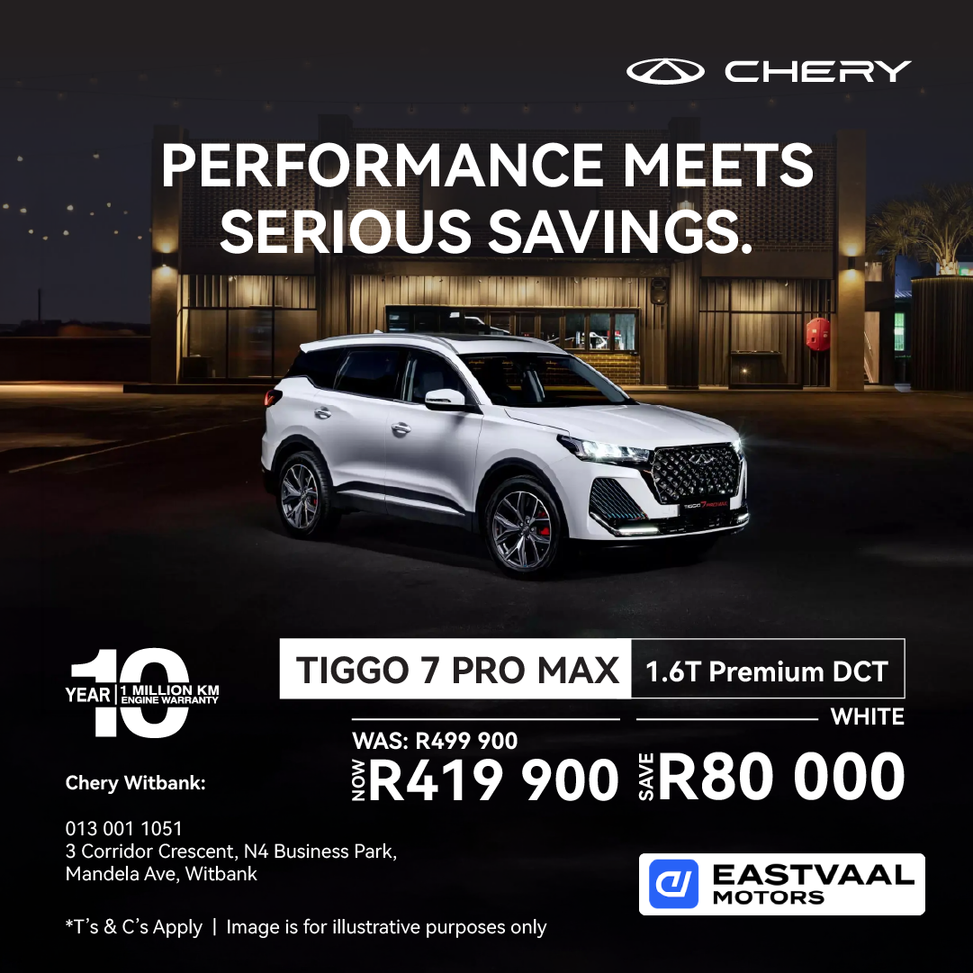 Chery Tiggo 7 Pro Max from Chery Witbank