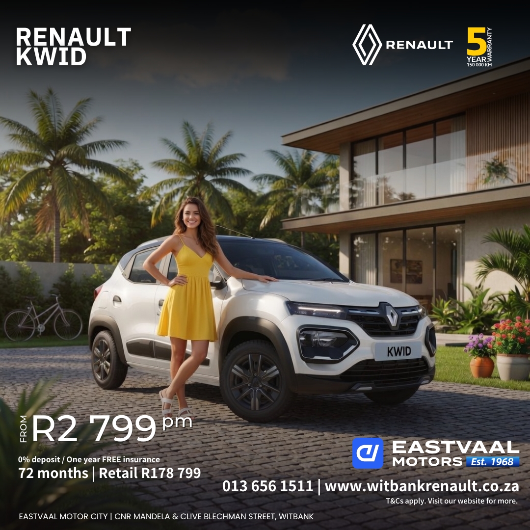 Adventure Awaits From city streets to weekend escapes, the Renault range is ready for whatever May brings. from Eastvaal Motor City Witbank Renault