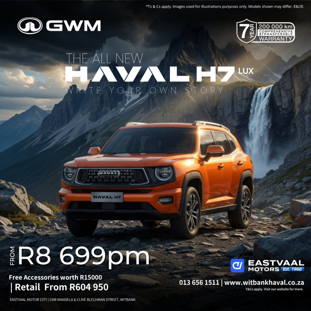 Turn heads. Command the road. from Eastvaal Motors