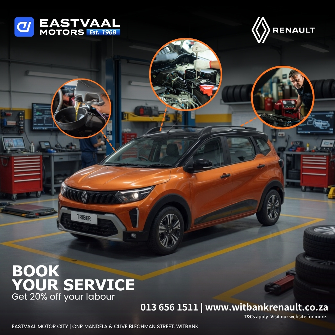 Service Booking 🛠️ Don’t wait until something goes wrong! from Eastvaal Motor City Witbank Renault