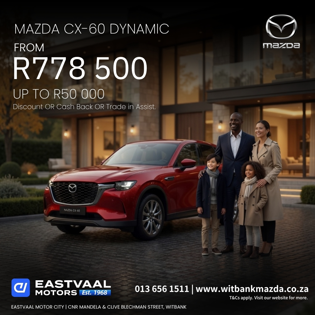 May Mastery Begins! Step into pure driving pleasure with Mazda. from Eastvaal Motor City Witbank Mazda