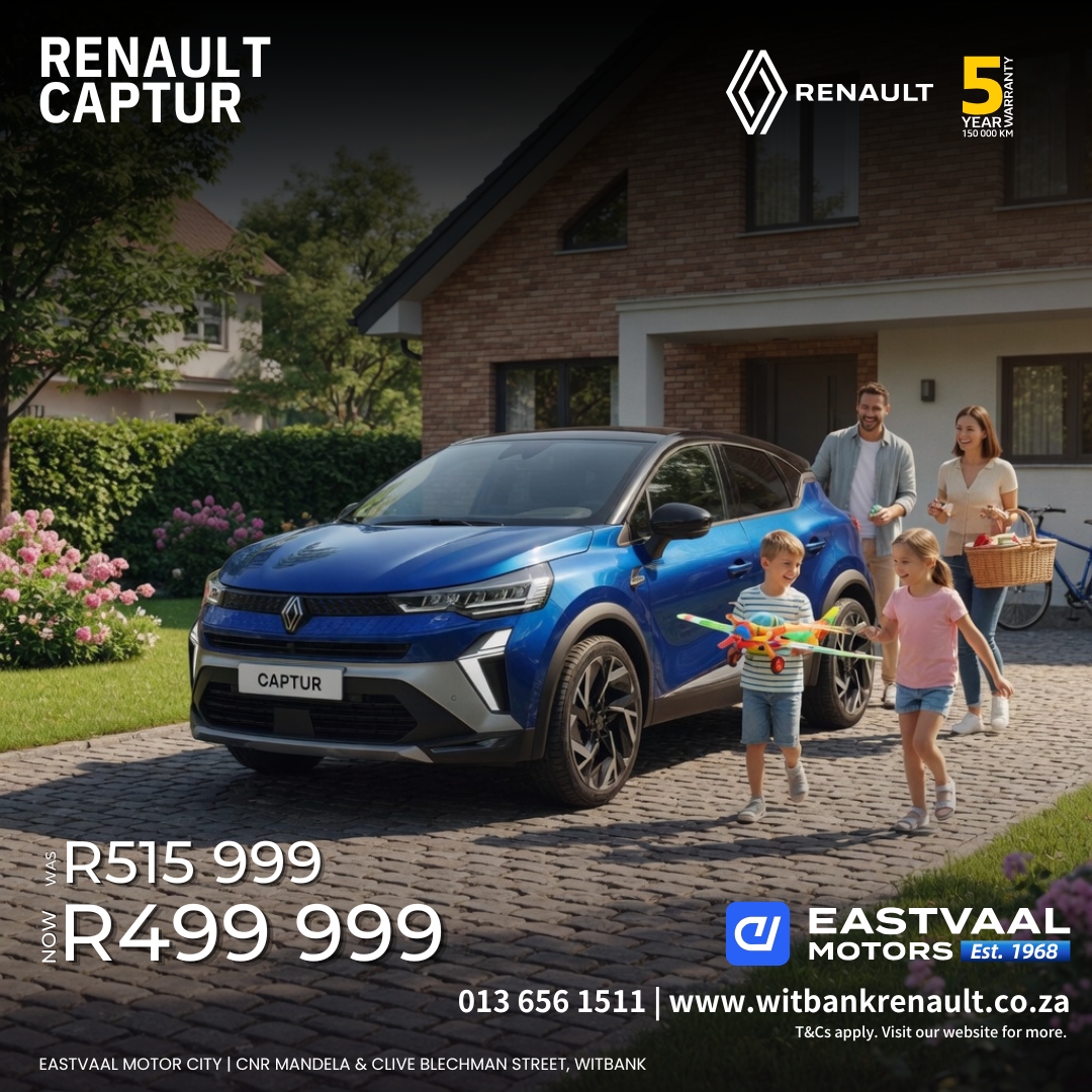 May Momentum is Here! Step into the new month with a Renault that matches your energy. from Eastvaal Motor City Witbank Renault