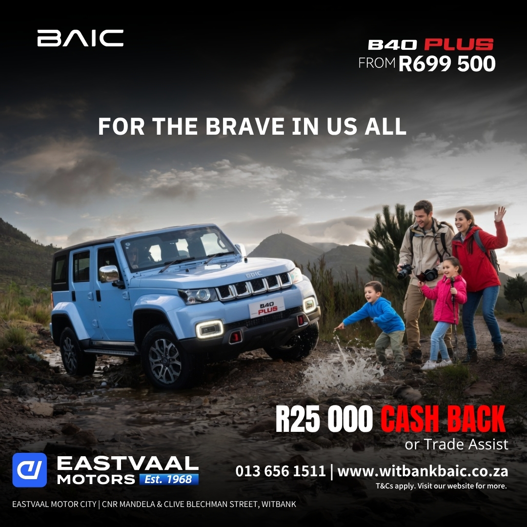 May is here — Time to Charge Ahead with BAIC from Eastvaal Motor City Witbank BAIC