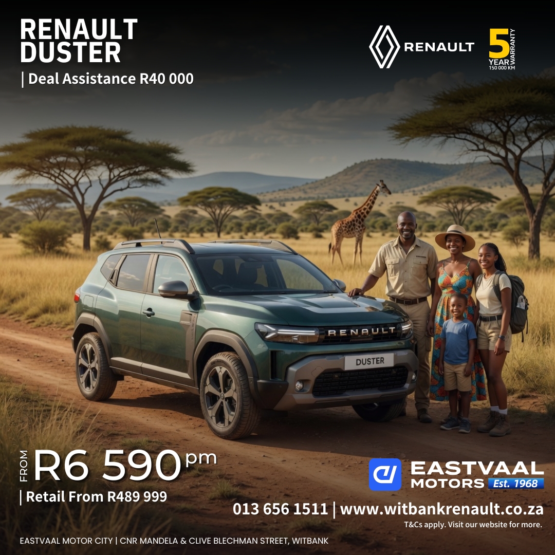 Winter is Coming – Drive Ready! Don’t get caught unprepared. The Renault range is built tough for South African winters with great ground clearance, comfort and reliability. from Eastvaal Motor City Witbank Renault