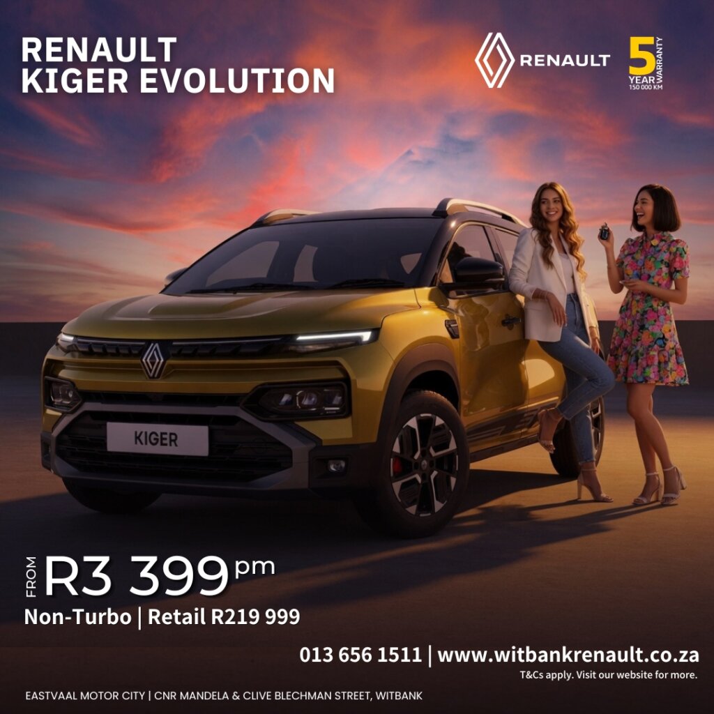 Turn Heads in a Kiger Bold looks, modern tech and confident presence — the Renault Kiger is the crossover that stands out on every road. from Eastvaal Motors