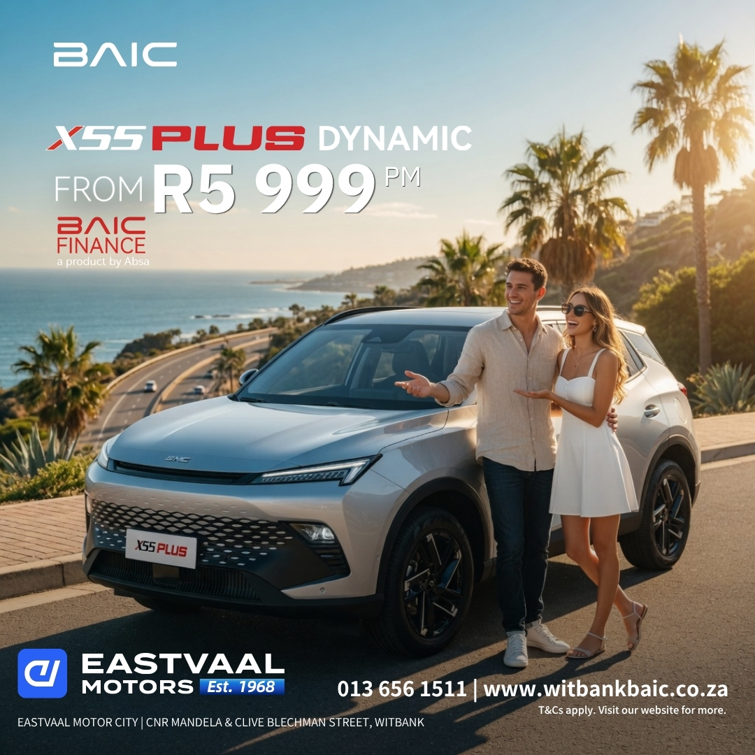 This May, Drive What You Deserve. from Eastvaal Motor City Witbank BAIC