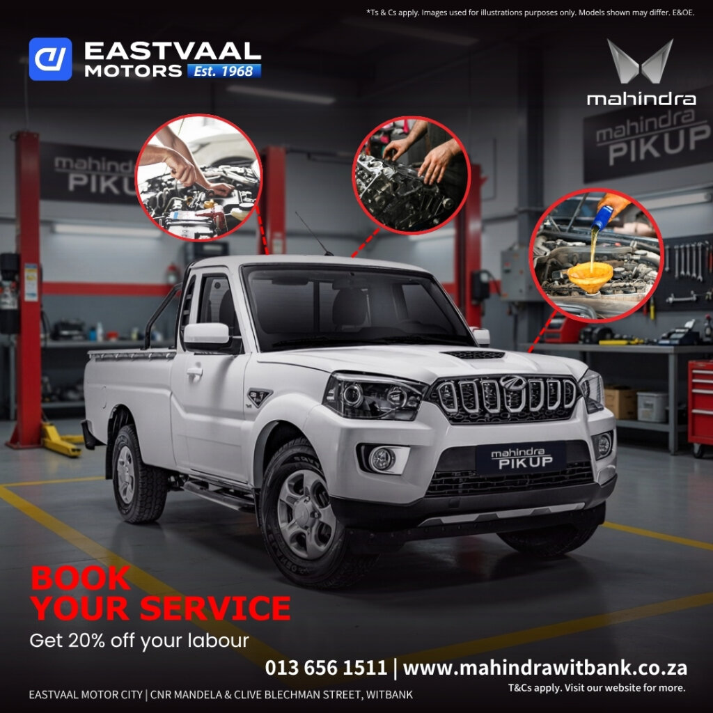 🔧 Book Your Mahindra Service Now – Keep Conquering! from Eastvaal Motors