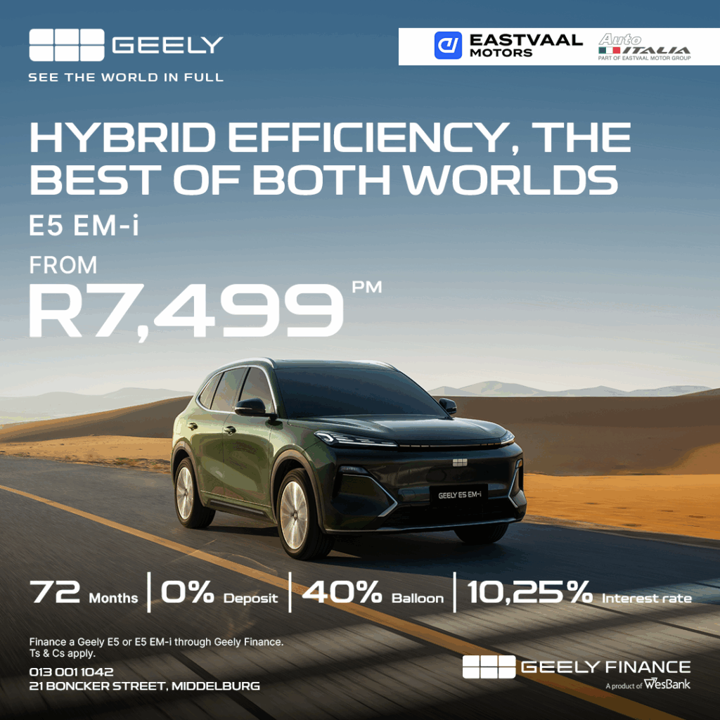 Geely – E5 EM-i from Eastvaal Motors