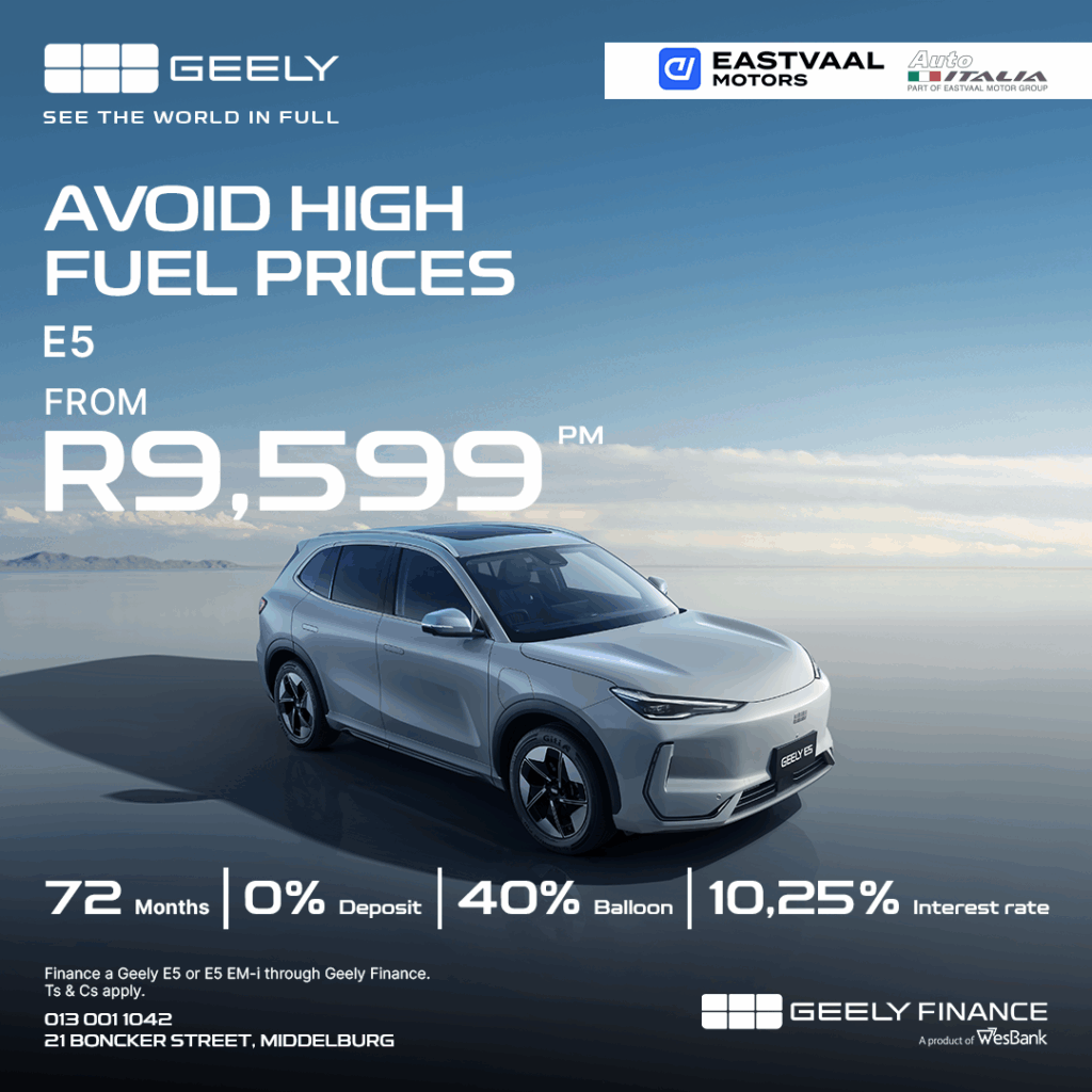 Geely – E5 from Eastvaal Motors