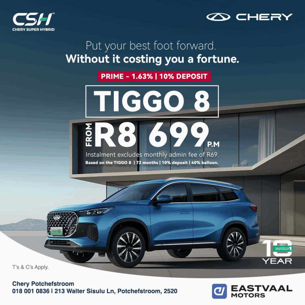 Chery Tiggo 8 from Eastvaal Motors