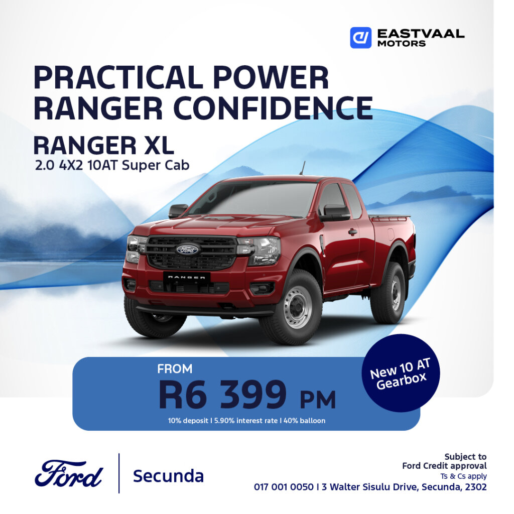 Ford Ranger confidence from Eastvaal Motors