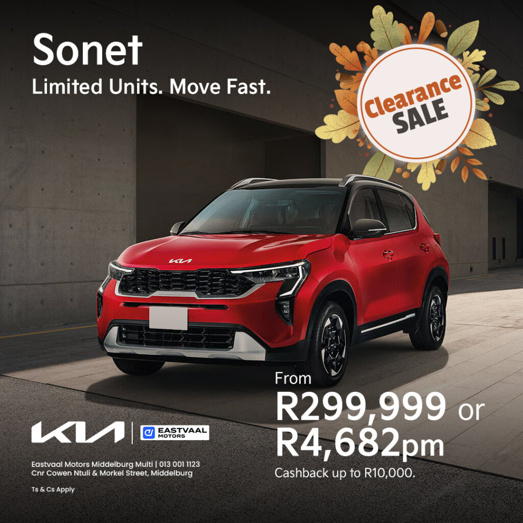 Clearance Sale – Kia Sonet from Eastvaal Motors