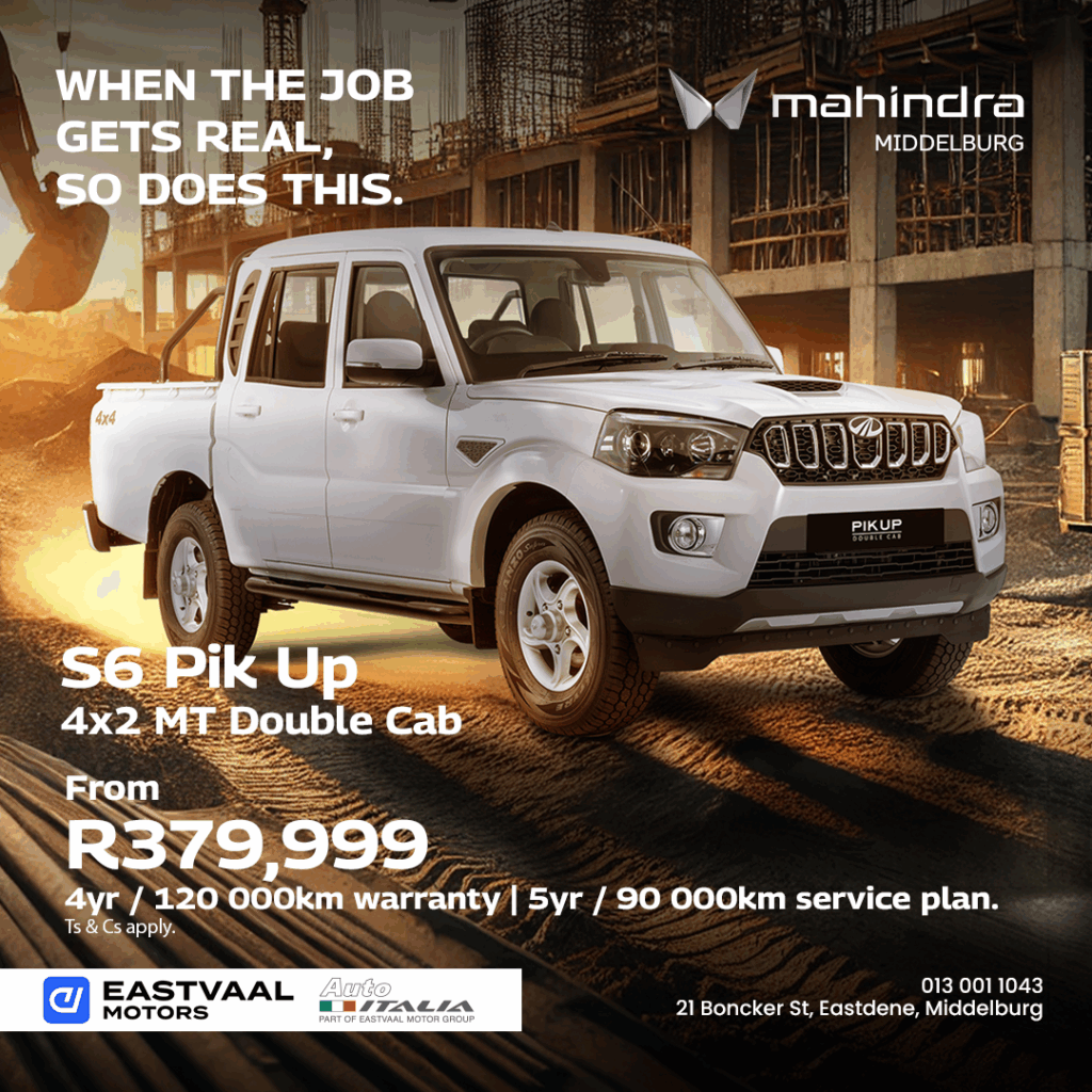 Mahindra S6 Pik Up from Eastvaal Motors
