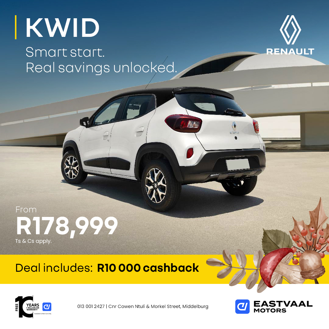 Renault – Kwid from Eastvaal Middelburg Renault