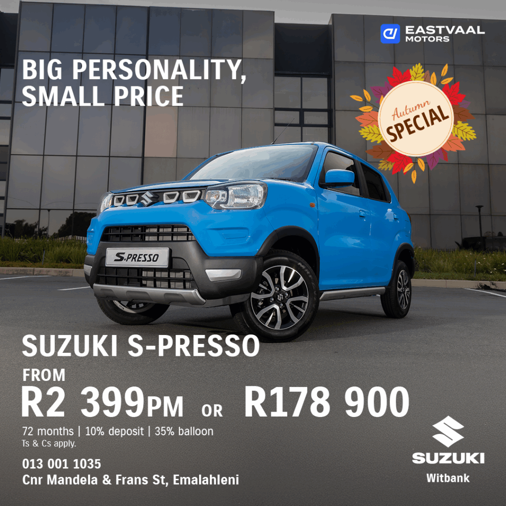 Autum Special – Suzuki S-Presso from Eastvaal Motors