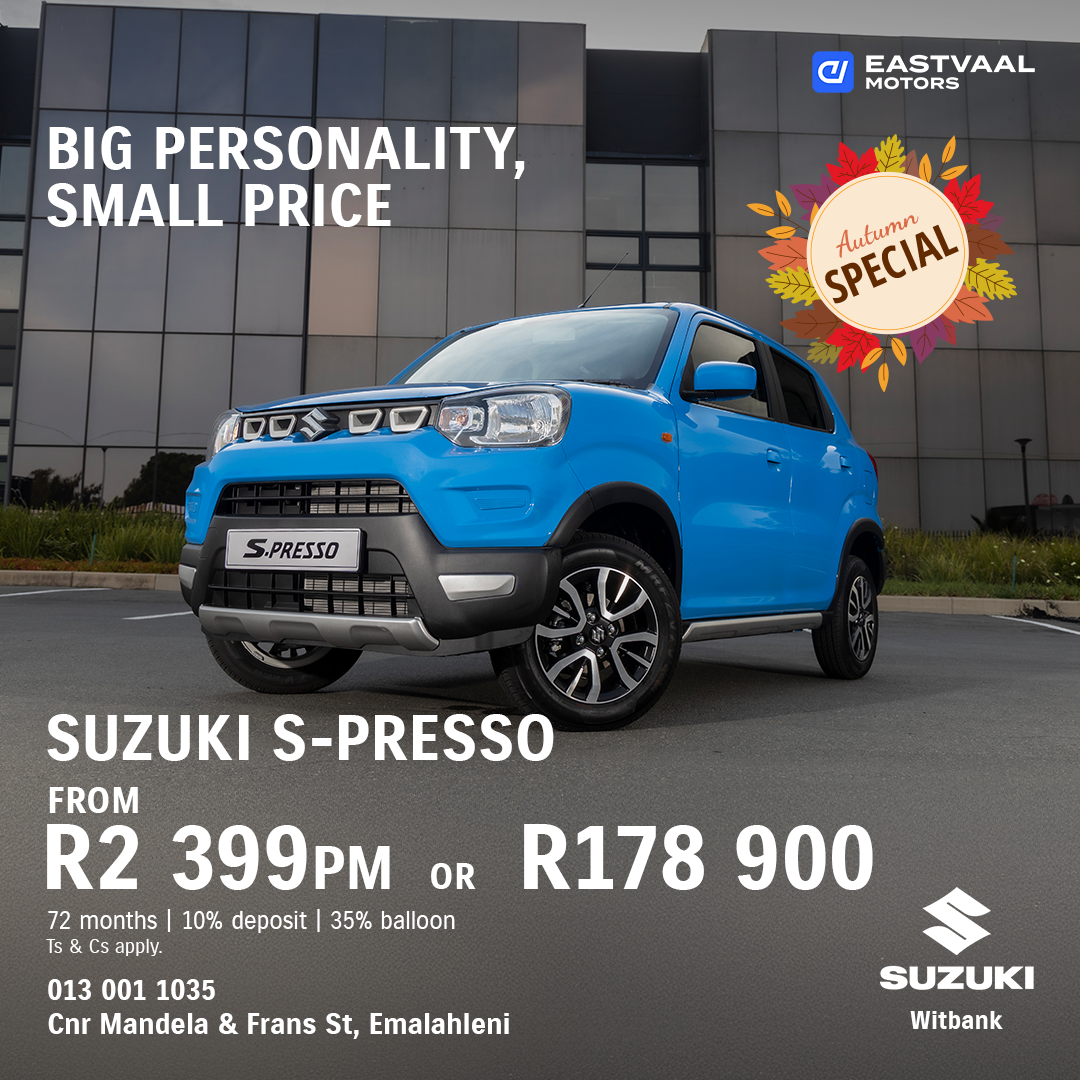 Autum Special – Suzuki S-Presso from Eastvaal Suzuki Emalahleni