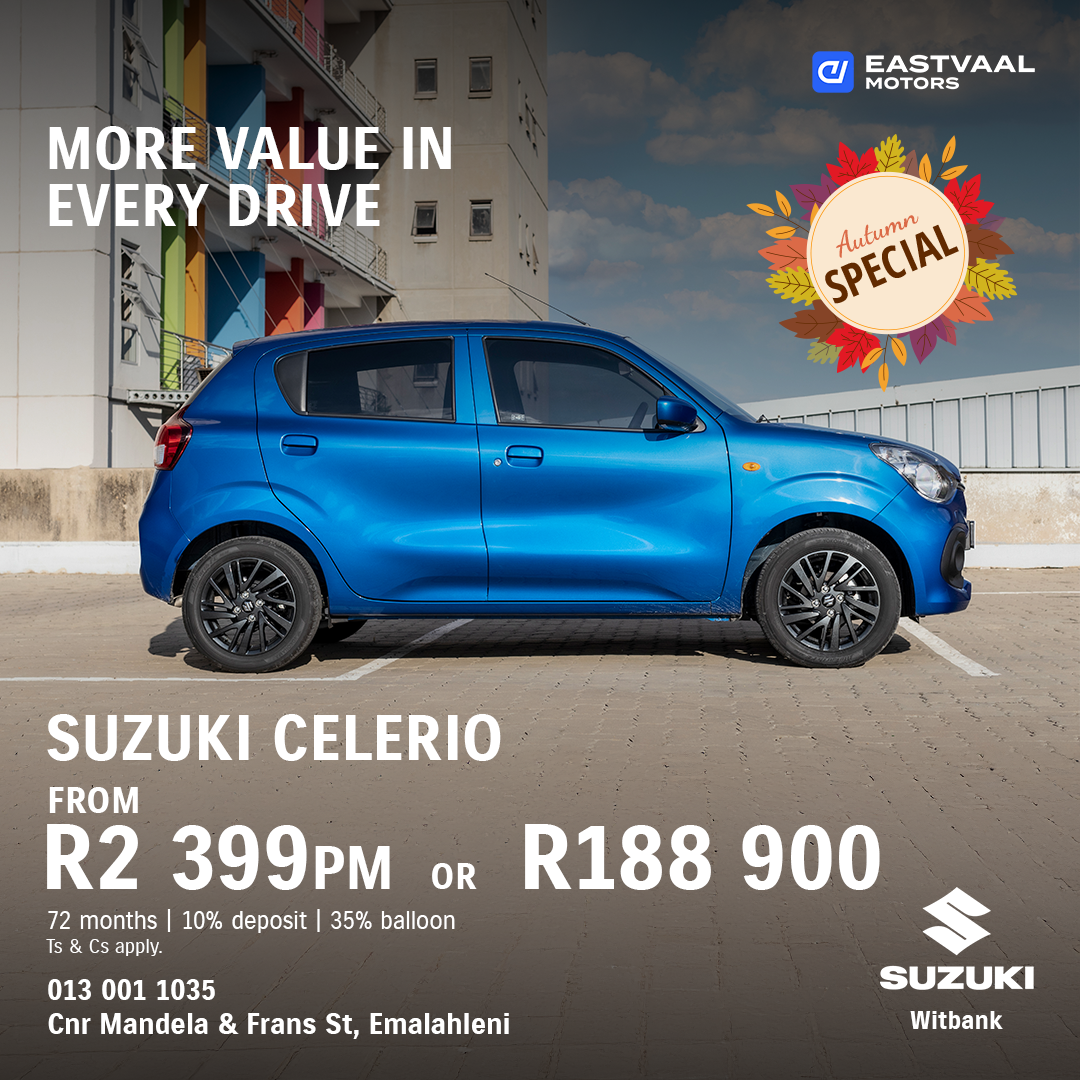 Autum Special – Suzuki Celerio from Eastvaal Suzuki Emalahleni