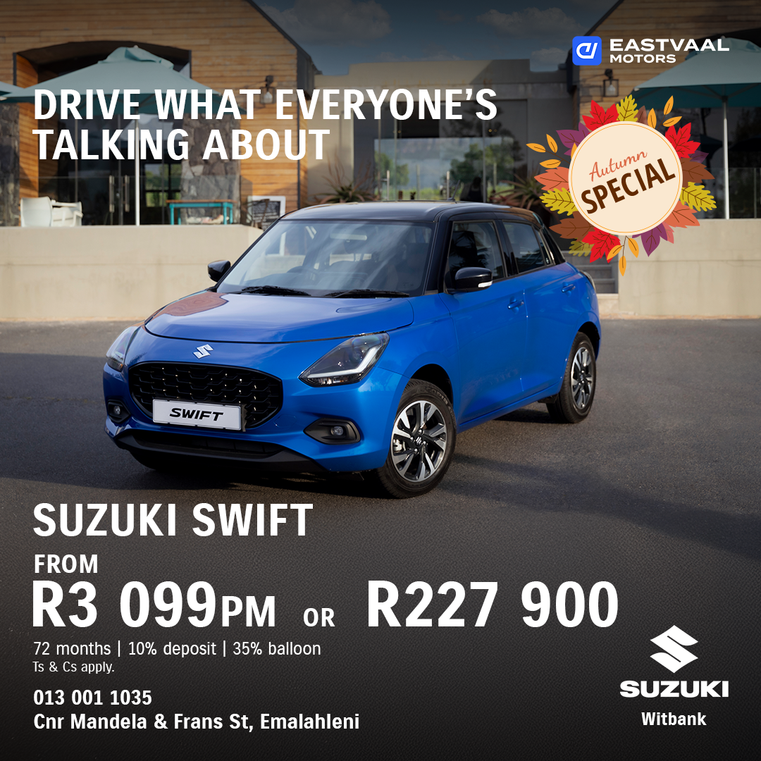 Autum Special – Suzuki Swift from Eastvaal Suzuki Emalahleni