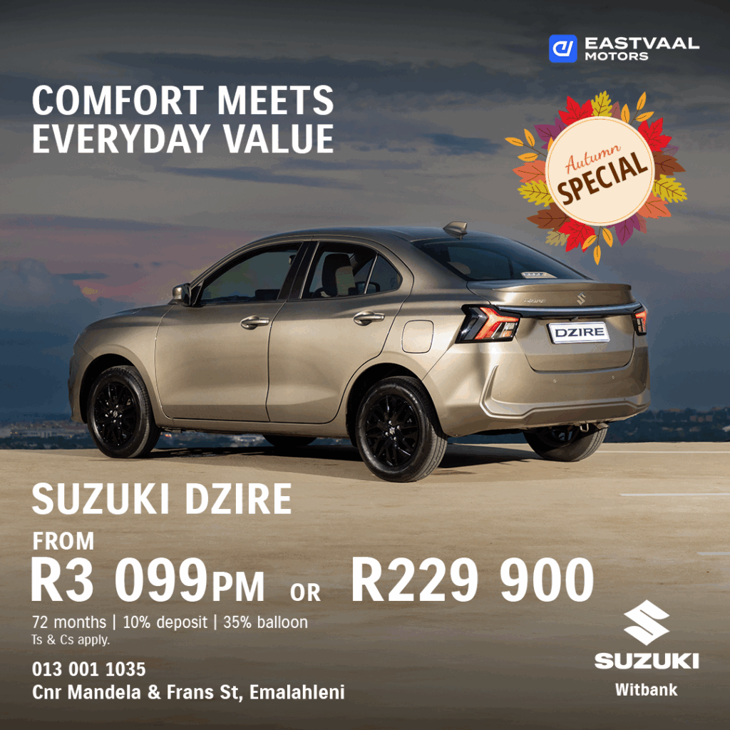 Autum Special – Suzuki Dzire from Eastvaal Motors