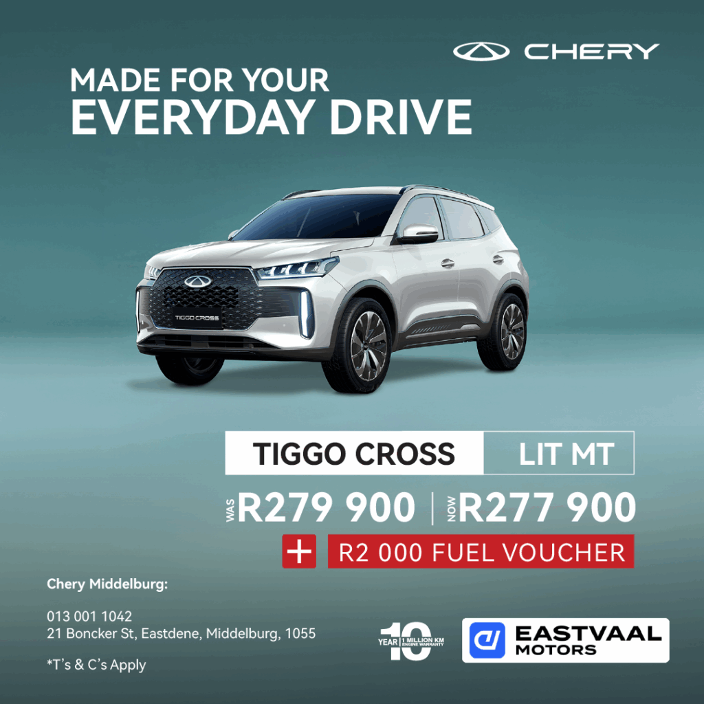Chery Tiggo Cross LIT MT from Eastvaal Motors