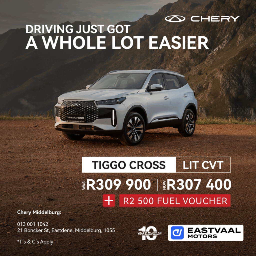 Tiggo Cross LIT CVT from Eastvaal Motors