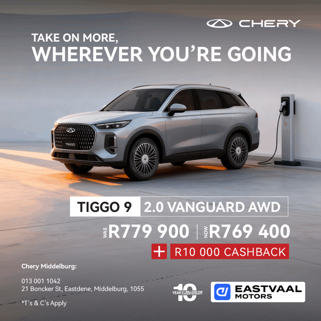 Chery Tiggo 9 from Eastvaal Motors