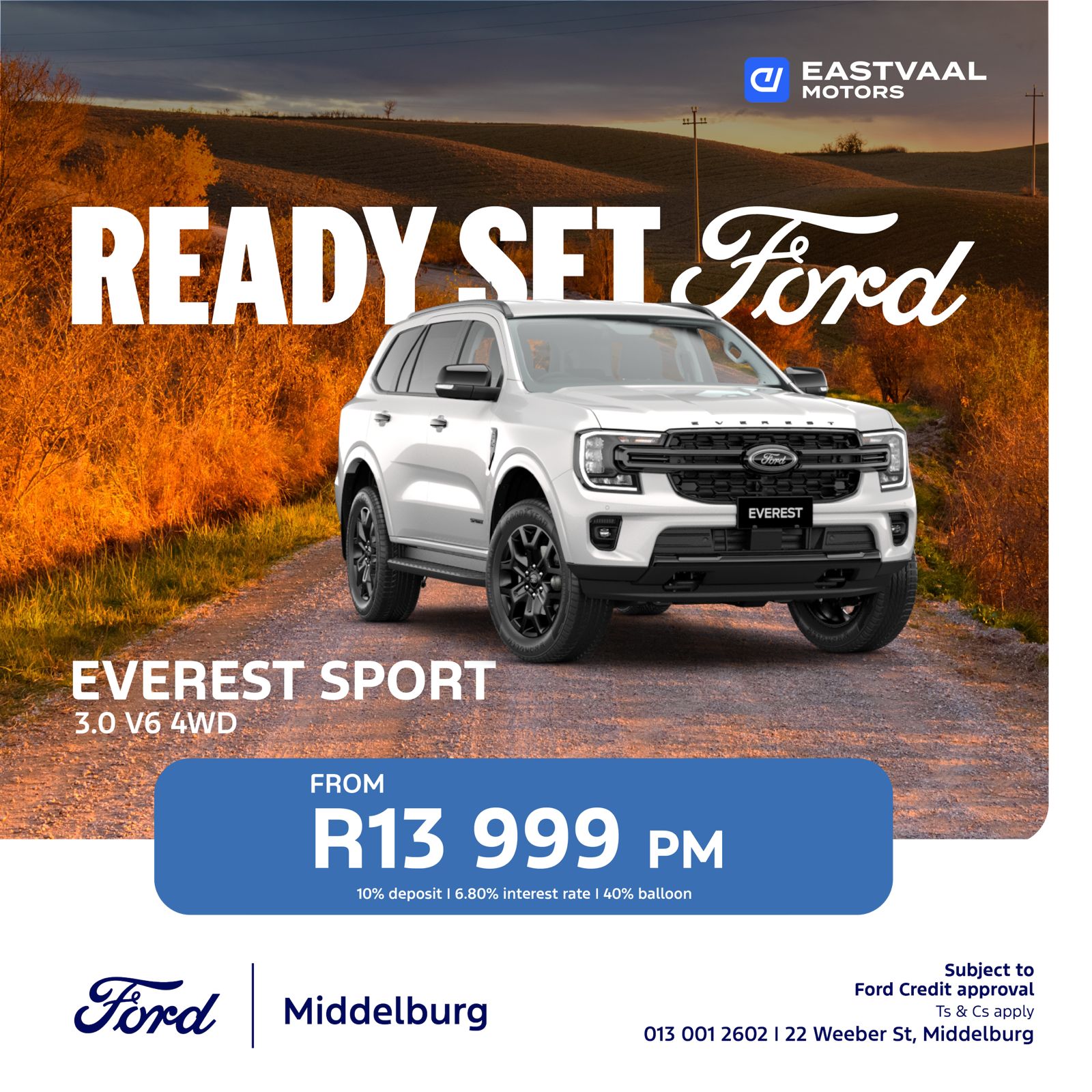 Everest Sport 3.0 V6 4WD from Eastvaal Middelburg Ford
