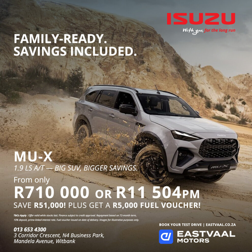 Isuzu  MU-X from Eastvaal Motors