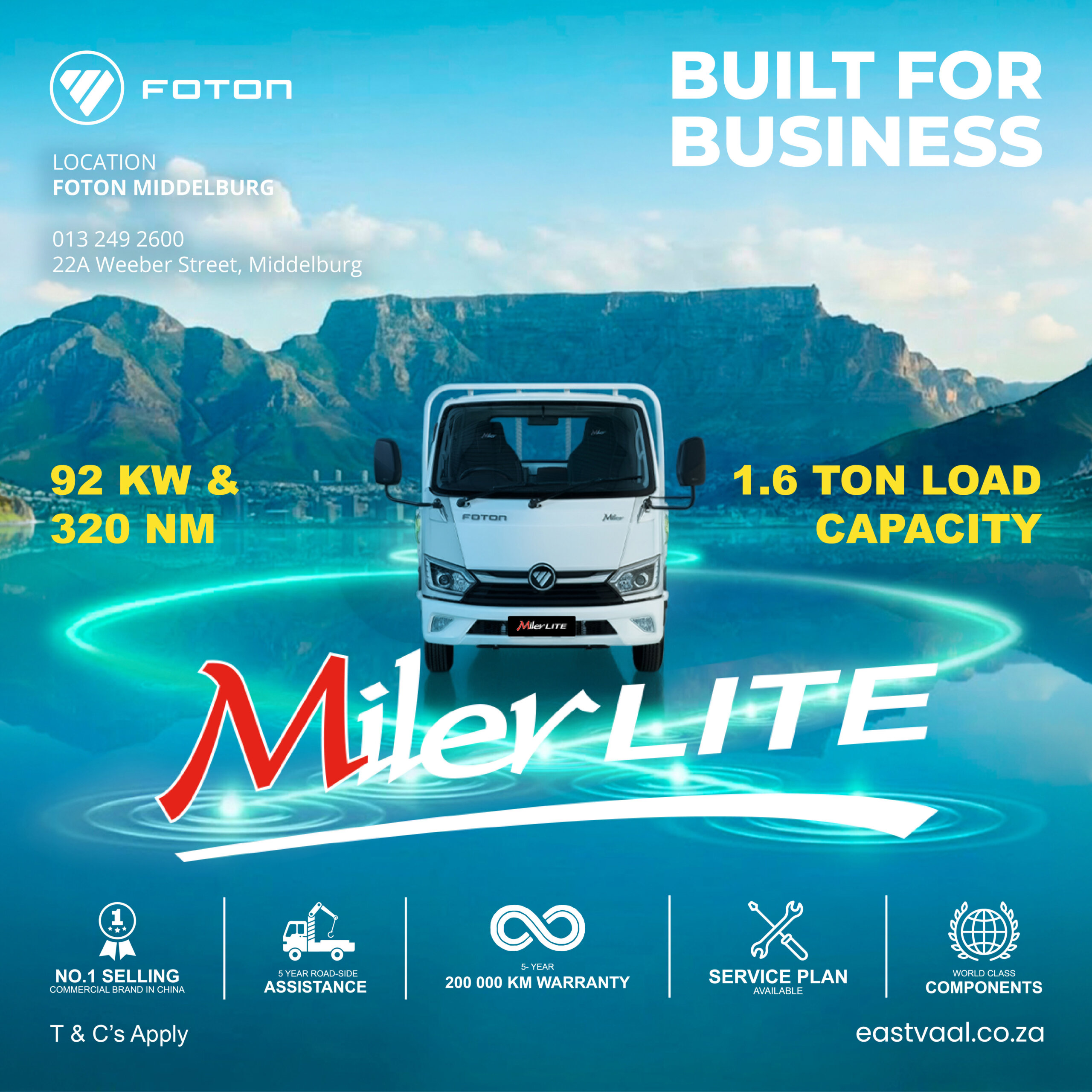 Foton Miler Lite from Eastvaal Middelburg Foton