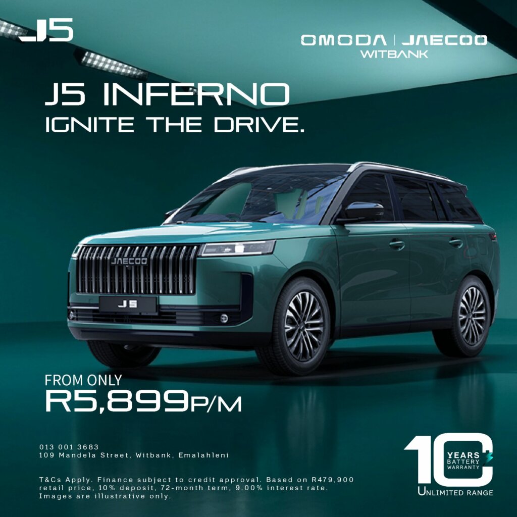 Jaecoo J5 Inferno from Eastvaal Motors