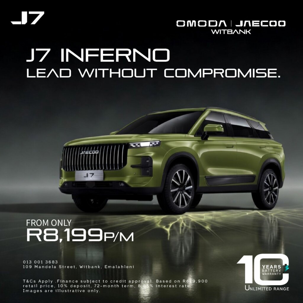 Jaecoo J7 Inferno from Eastvaal Motors