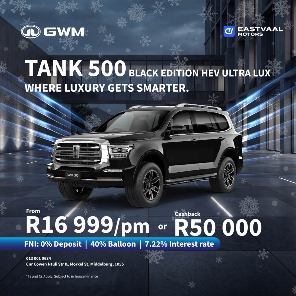 gwm tank 500 from Eastvaal Motors