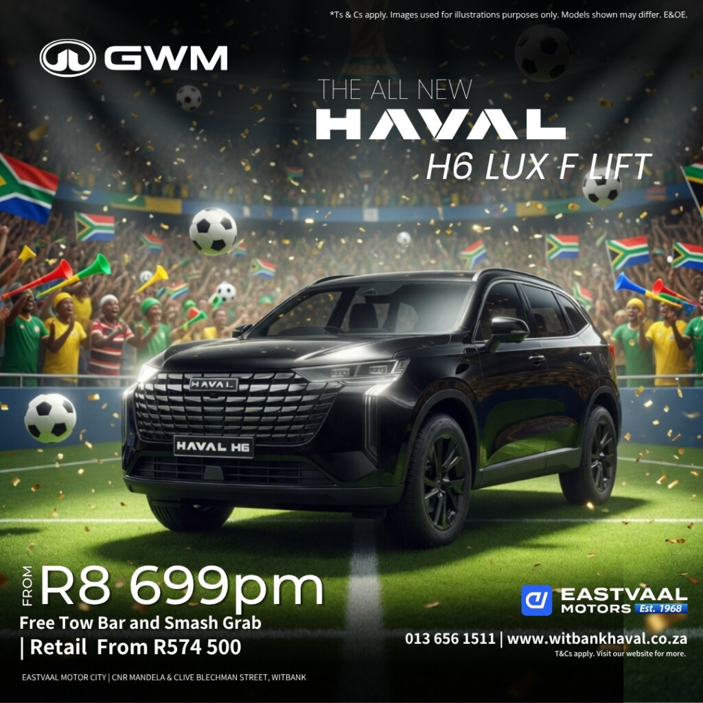 Spacious, powerful, and refined. The Haval H6 2.0T combines strong turbo performance with flagship luxury. from Eastvaal Motors