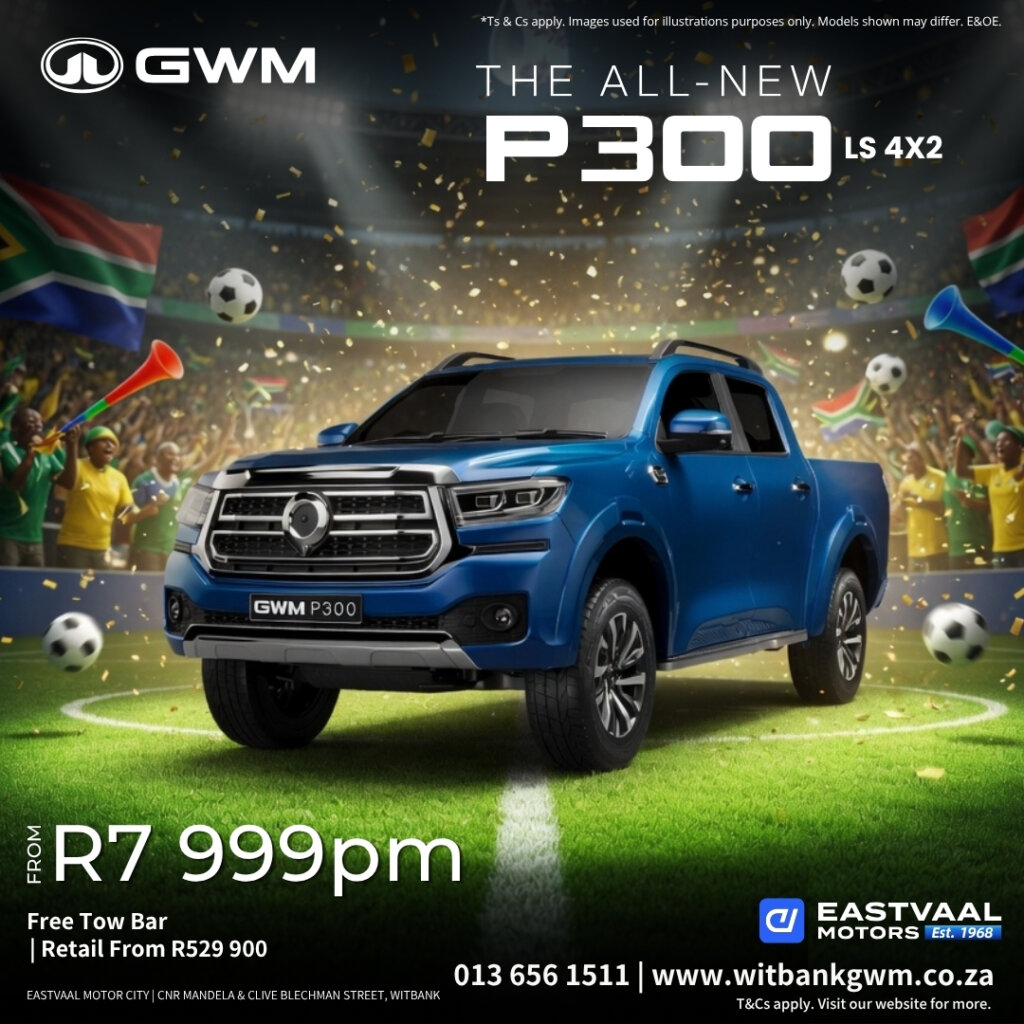 Built tough. Drives smart. The GWM P300 LS is a true workhorse with premium comfort. from Eastvaal Motors