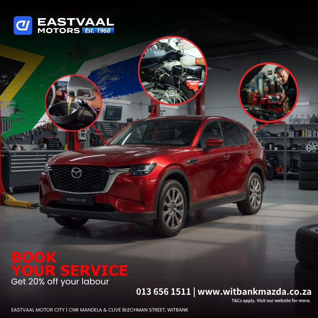 🔧 Mazda Owners – Service Time Just Got Better! 🔧 from Eastvaal Motor City Witbank Mazda