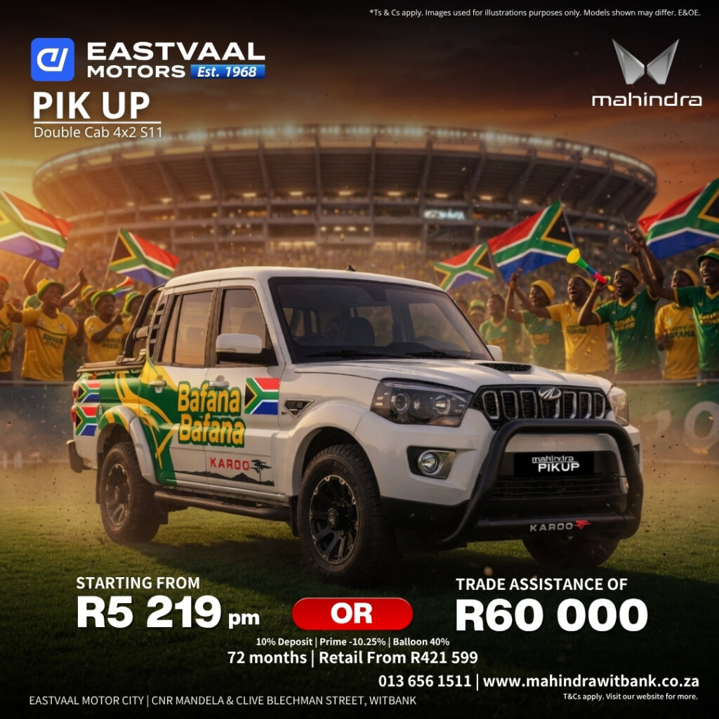 Built Tough. Priced Right. Ready to Conquer. Mahindra vehicles that work as hard as you do. Come test drive the legend at Eastvaal Motor City Witbank! from Eastvaal Motors