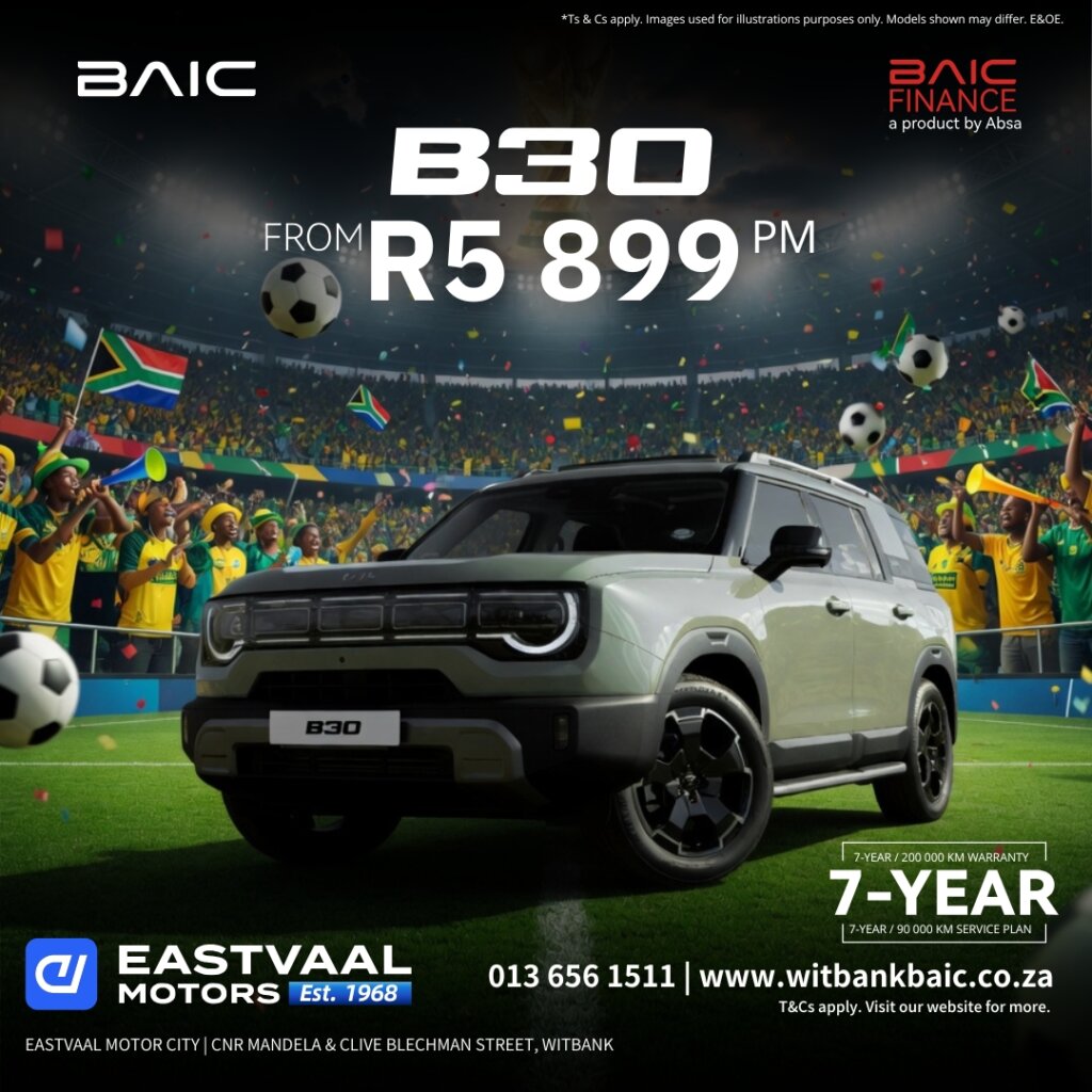 Big on Performance. Even Bigger on Value – BAIC Range. Don’t settle for ordinary. Experience extraordinary with every BAIC model. from Eastvaal Motors