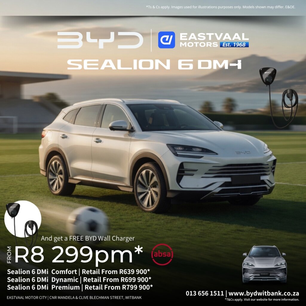 🌊 The Ultimate Family SUV Experience! More space, more power, more luxury. The BYD Sealion 6 DM-i delivers electric efficiency with hybrid freedom. Built for real Mpumalanga life. from Eastvaal Motors
