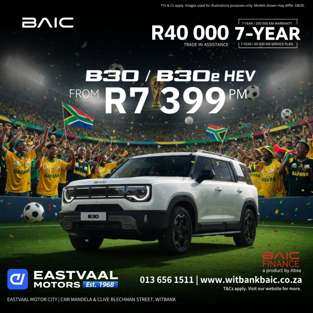 Charge Ahead with BAIC – Where Power Meets Value. Premium features, hybrid intelligence, and 7-Year Warranty. Drive better for less. from Eastvaal Motors